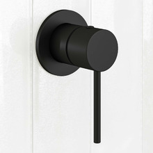 Clovelly Matte Black Shower/Bath Wall Mixer