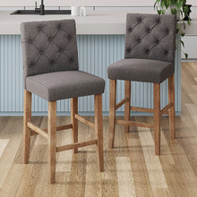 65cm Windsor Provincial Linen Barstools (Set of 2)