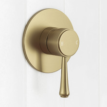 Stanwell Gold Lever Shower/Bath Wall Mixer