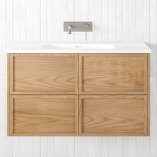 Cali 900mm Wall-Hung Single Vanity with Integrated Basin