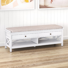 Noosa 2 Drawer Shoe Storage Ottoman Bench