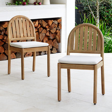 Corfu Acacia Wood Outdoor Dining Chairs (Set of 2)