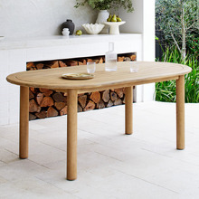 6 Seater Corfu Acacia Wood Outdoor Dining Table