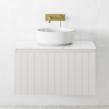 Belmont 750mm Matte White Wall Hung Single Vanity