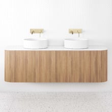 Nomad 1500mm Natural Wall Hung Double Vanity