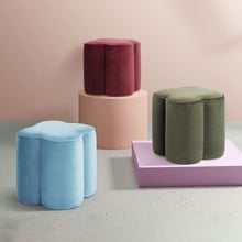 Fleur Velvet Ottoman