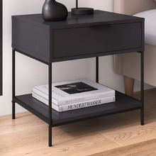 Black Baxter Bedside Table