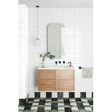 Cali 900mm Wall-Hung Single Vanity with Integrated Basin