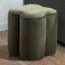Fleur Velvet Ottoman