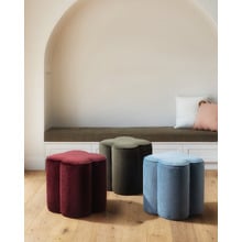 Fleur Velvet Ottoman