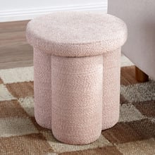 Clover Chenille Ottoman