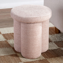 Clover Chenille Ottoman
