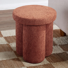 Clover Chenille Ottoman