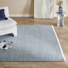 Blue Tully Hand-Woven Wool-Blend Rug