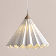 Margot Felt Scalloped Pendant Light