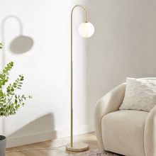 156cm Rhea Travertine Floor Lamp