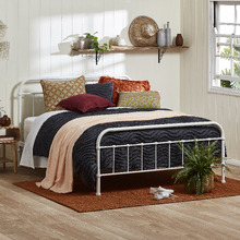 White Bailey Metal Bed Frame