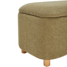 Duncan Boucle Storage Ottoman Bench