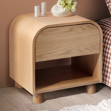 Peyton Oak Wood Bedside Table