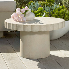 Clovelly Travertine-look Outdoor Coffee Table