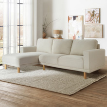 Orson 4 Seater Upholstered Sofa with Chaise