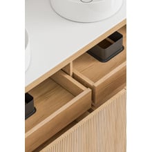 Nomad 1500mm Natural Wall Hung Double Vanity