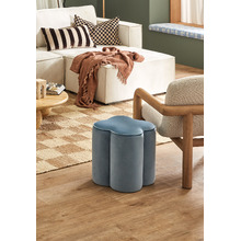 Fleur Velvet Ottoman