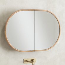 Bronte 900mm Oval Mirrored Shaving Cabinet