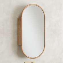 Bronte 450mm Pill Mirrored Shaving Cabinet