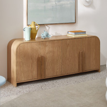 170cm Florence Premium 4 Door Oak Wood Sideboard