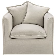Montauk Upholstered Slipcover Armchair