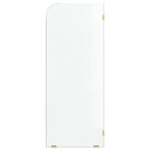 Blanca Right Fluted Glass Shower Screen