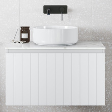 Belmont 750mm Matte White Wall Hung Single Vanity