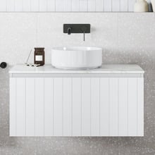 Belmont 900mm Matte White Wall Hung Single Vanity
