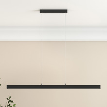 Jude Rubberwood LED Linear Pendant Light