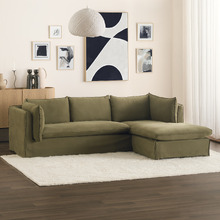 Jude 4 Seater Slipcover Sofa with Reversible Chaise