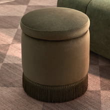 Hepburn Velvet Storage Ottoman