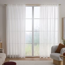 Leah Sheer Concealed Tab Top Curtains (Set of 2)