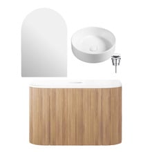 Nomad II 750mm Vanity Package with Arched Shaving Cabinet