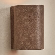 Lena Teracotta Travertine-look Wall Sconce