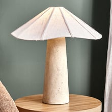 Totti Travertine-Look Table Lamp