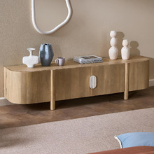 Laila Mango Wood & Marble TV Unit