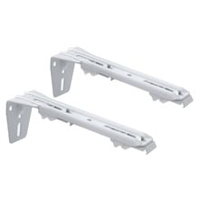 Eden S-Fold Curtain Double Brackets (Set of 2)