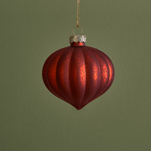 Set of 6 Mottled Glass Baubles