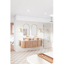 Nomad 1500mm Natural Wall Hung Double Vanity