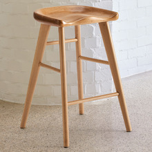 66cm Sella Beech Wood Bar Stool