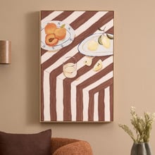 Lemon Essence Framed Canvas Print