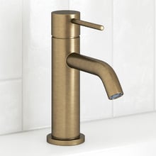 Clovelly Antique Brass Curved Basin Mixer