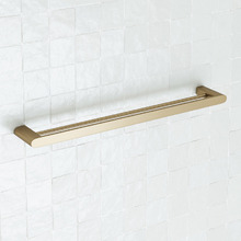 Clovelly 750mm Brushed Gold Double Towel Rail