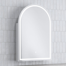 Soho 600mm Arch LED Mirrored Shaving Cabinet